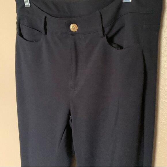 MICHAEL Michael Kors Basics Five Pocket Style Navy Blue Knit Pants Size 6 - Picture 4 of 9